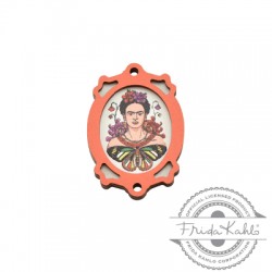 Colgante de Madera Frida Kahlo con Marco 25x35mm