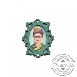 Conector de Madera Frida Kahlo con Marco 28x35mm