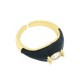 Anillo de Metal Laton Ajustable con Esmalte y Circonitas 22x9mm