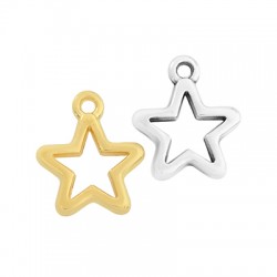 Colgante de Metal Zamak Forma de Estrella 14mm