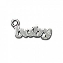 Colgante de Metal Zamak "Baby" 10x23mm