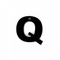 Colgante de Metacrilato Letra "Q" 13mm