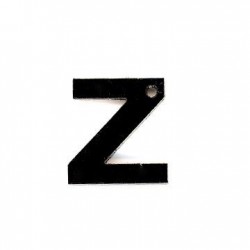 Colgante de Metacrilato Letra "Z" 14mm