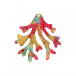 Colgante de Metacrilato Coral 50x54mm