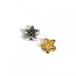 Pasador de Metal Zamak Estrella de Mar 10mm (Ø1.9mm)