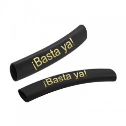 Tubo de Metal Latón con frase ´´Basta ya´´ 6x35mm