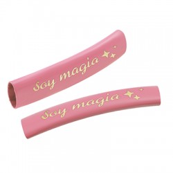 Tubo de Metal Latón con frase ´´Soy Magia´´ 6x35mm