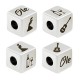 Cubo de Metal Latón "Olé" 10mm (Ø5.2mm)