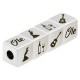 Cubo de Metal Latón "Olé" 10mm (Ø5.2mm)