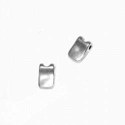 Entrepieza de Metal Zamak Rectangular 6x10mm (Ø 1.8mm)