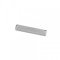 Colgante de Metal Zamak Chapa Rectangular 39x8mm (Ø1,8mm)