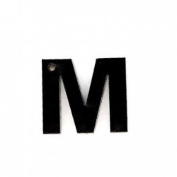 Colgante de Metacrilato Letra "M" 13mm
