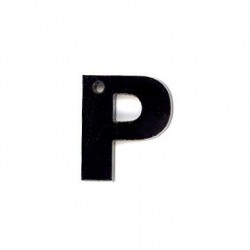 Colgante de Metacrilato Letra "P" 13mm