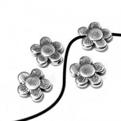 Pasador de Metal Zamak Flor 9.5x2.7mm (Ø 1mm)