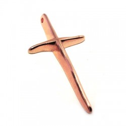 Colgante de Metal Zamak Cruz 20x36mm (Ø 1,7mm)