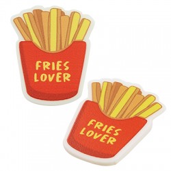 Pieza de Metacrilato Patatas ´´Fries Lovers´´ 26x32mm