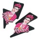 Pendientes de Metacrilato con Frida Kahlo ''REBEL'' 65x39mm