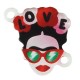 Conector de Metacrilato con Frida Kahlo ''LOVE''18x24mm