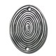Conector de Metal Zamak Ovalado Espiral 35x43mm