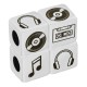 Cubo de Metal Latón Dibujos Musicales 10mm (Ø5.2mm)