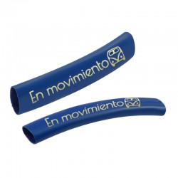 Tubo de Metal Latón con frase ´´En movimiento´´ 6x35mm