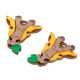 Colgante de Metacrilato Girafe 39x31mm (Set 2 Piezas)