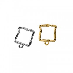 Pendiente de Metal Zamak Cuadrado 11mm