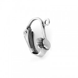 Pendiente de Metal Latón con Clip 15x9mm