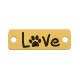 Conector de Acero Inoxidable 304 Rectangular con ´´Love´´ 18x6mm/1,1mm