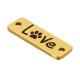 Conector de Acero Inoxidable 304 Rectangular con ´´Love´´ 18x6mm/1,1mm