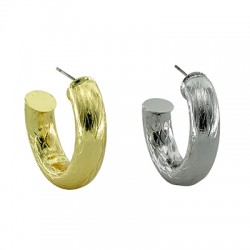 Pendiente de Metal Laton Redondo 30mm/7mm