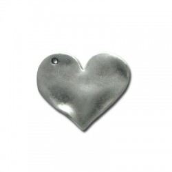 Colgante de Metal Zamak Corazón 33mm