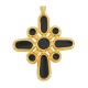 Colgante de Metal Zamak Cruz con Esmalte 34x38mm