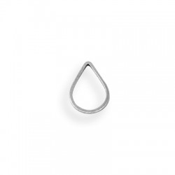 Colgante de Metal Latón Gota 16x11mm