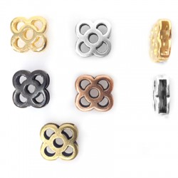 Entrepieza de Metal Zamak Flor de Barcelona (Panot)  12mm (Ø 10,2x2,2mm)