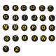 Letras de Acrilico Redondas 7mm/4mm (Ø2mm) (430pcs)