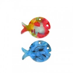 Colgante de Metacrilato Pez 30x23mm