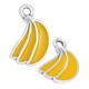 Colgante de Metal Zamak Banana Esmaltada 13x15mm