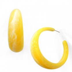 Pendiente Acrilico Aro con Pin 51mm