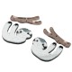 Colgante de Metacrilato Bradypus 41x15mm + 38x34mm (Set 2 Piezas)