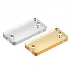 Conector de Metacrilato Rectangular 20x10mm