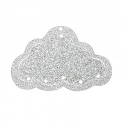 Colgante de Metacrilato Nube 93x60mm (2pcs/Set)