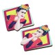 Pendientes de Madera con Frida Kahlo 49x51mm (Set 2 piezas)