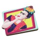 Pendientes de Madera con Frida Kahlo 49x51mm (Set 2 piezas)
