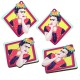 Pendientes de Madera con Frida Kahlo 49x51mm (Set 2 piezas)