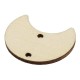 Conector de Madera Flor Semicirculo 23x20mm