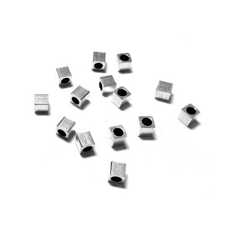 Cubo de Metal Latón 3x3mm (Ø1.5mm)