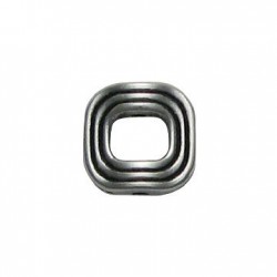 Entrepieza de Metal Zamak Anilla Cuadrada 13mm (Ø 1.5mm)