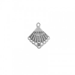 Colgante de Metal Zamak Rombo Estilo Étnico 19mm