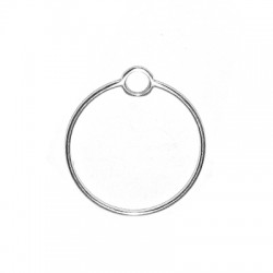 Colgante de Metal Zamak Redondo 31mm